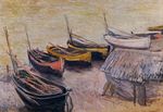 Клод Моне Лодки на побережье 1883г